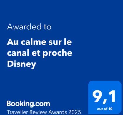 Au Calme Sur Le Canal Et Proche Disney Vaires-sur-Marne Εξωτερικό φωτογραφία